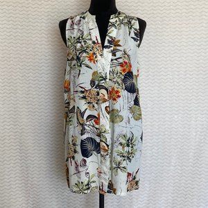 EUC CUPSHE Fashion Floral Sleeveless Tunic Dress